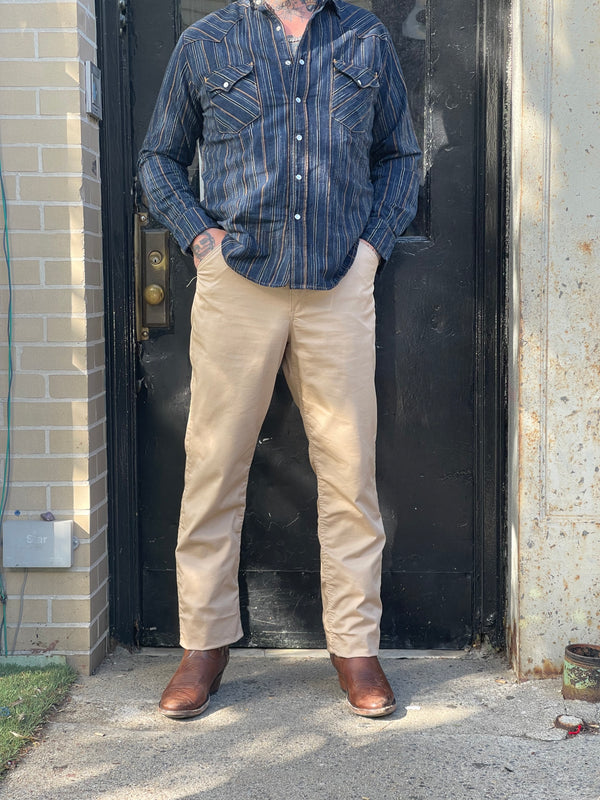 Lt Blue Japanese Solotex poly/cotton twill Work Uniform Chino