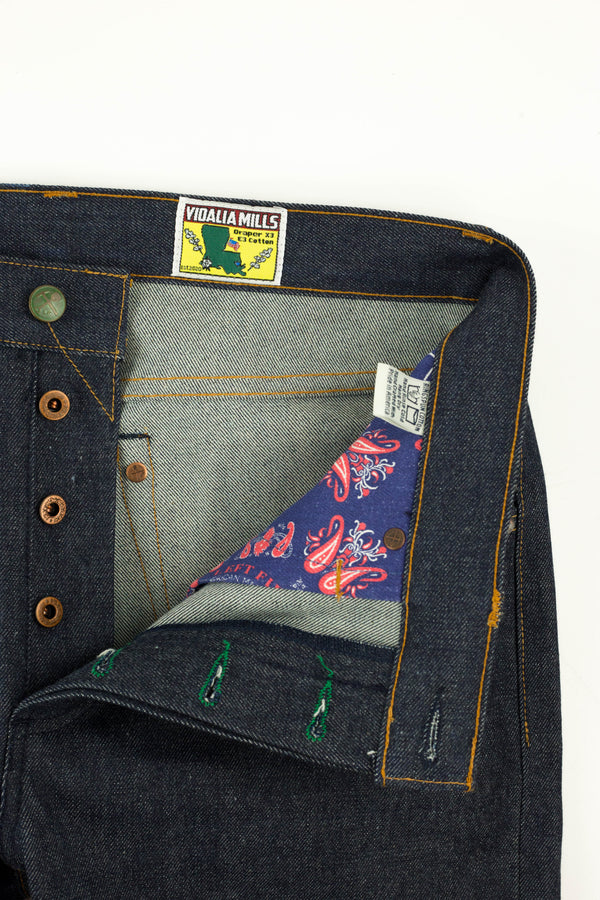 Atlas Vidalia Mills 14 oz Indigo Raw Denim  (Running tight, size up 1)