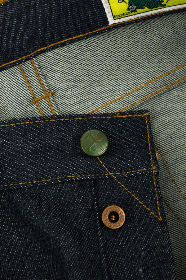Atlas Vidalia Mills 14 oz Indigo Raw Denim  (Running tight, size up 1)