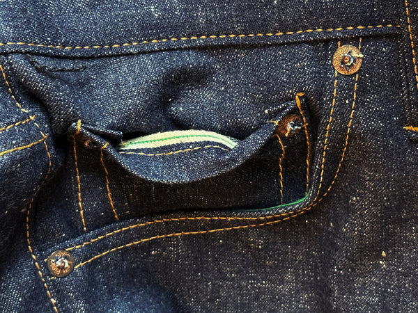 Jelt denim selvedge coin pocket