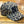 A baseball cap with a leopard print pattern in beige, brown, and black, resting on a wooden floor.