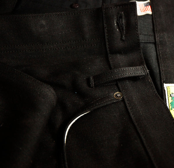 Greaser Black Maria Vidalia Mills 14 oz Selvedge Sulphur Denim* deadstock, no more black.